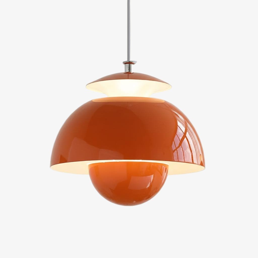 Vantara Orin Sculptural Flower Pendant Light – Nordic Metal Hanging Lamp for Bedroom, Kitchen & Living Room
