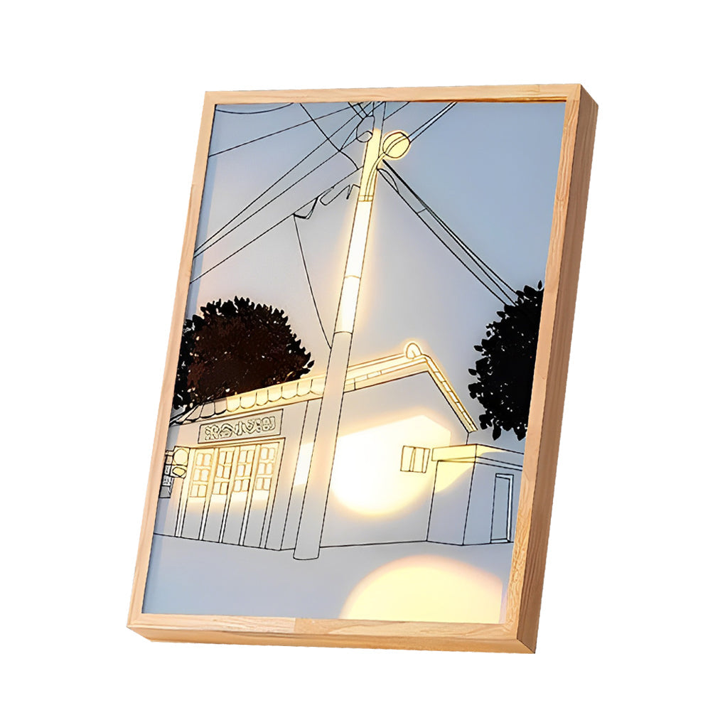 Alure LED wall art light full set display, contemporary minimalist bedroom wall lighting