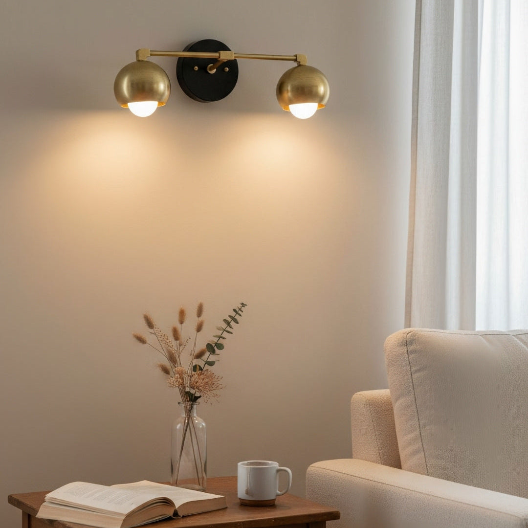 Vantara Dome Vanity Wall Light – Modern Mid-Century Sconce