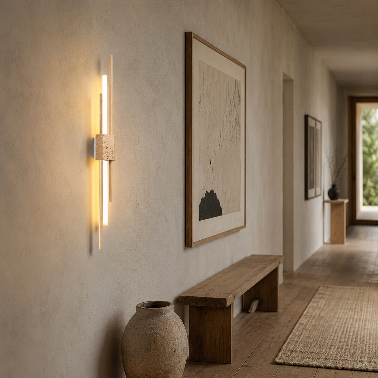 Taeru Travertine Wall Light