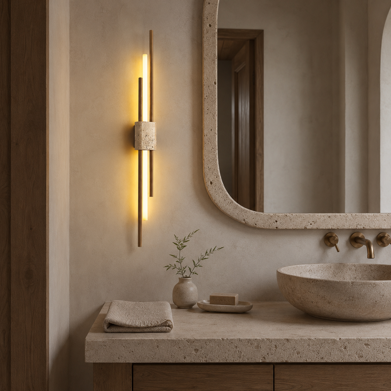 Taeru Travertine Wall Light