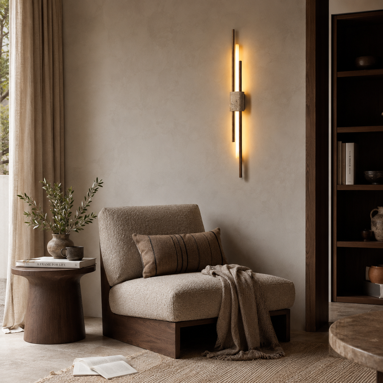 Taeru Travertine Wall Light