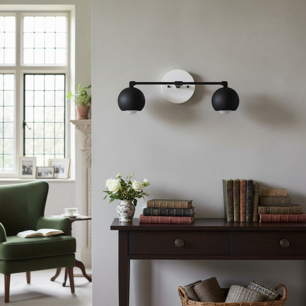 Vantara Dome Vanity Wall Light – Modern Mid-Century Sconce
