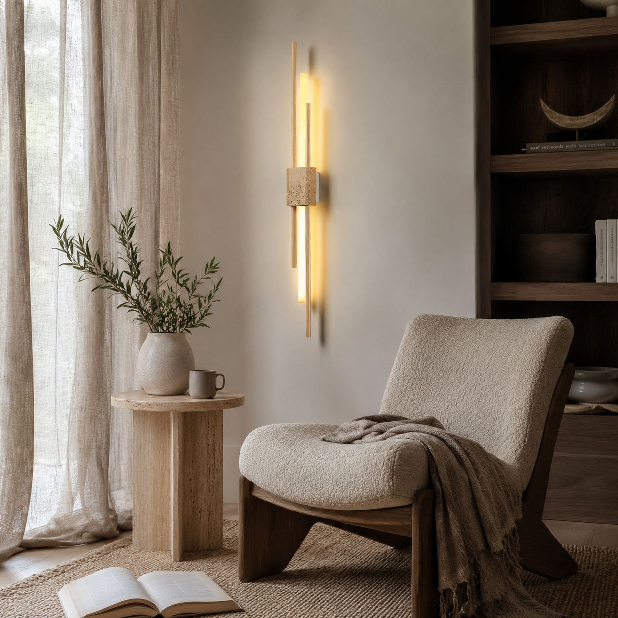 Taeru Travertine Wall Light
