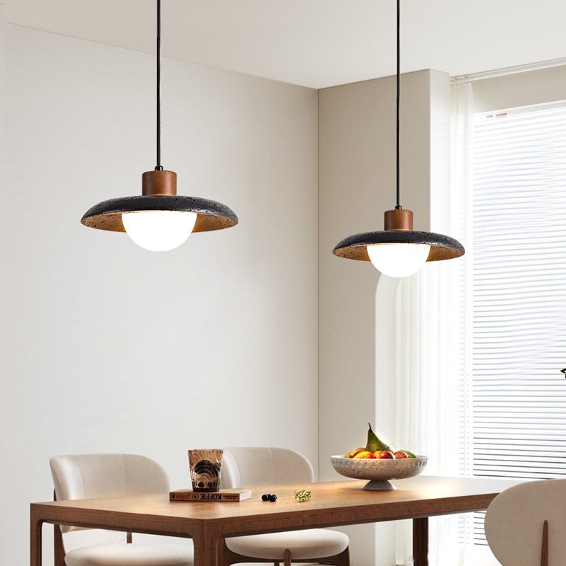 Celestine Stone Dome Pendant Light