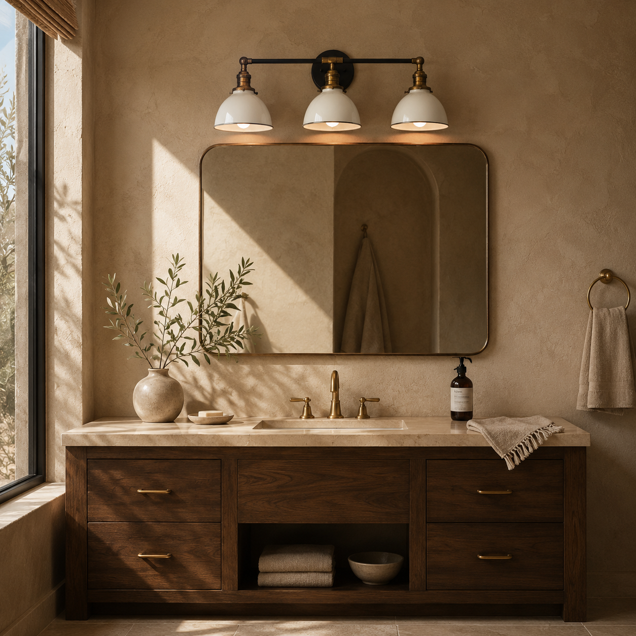 Vantara Conique 3-Light Vanity Wall Light