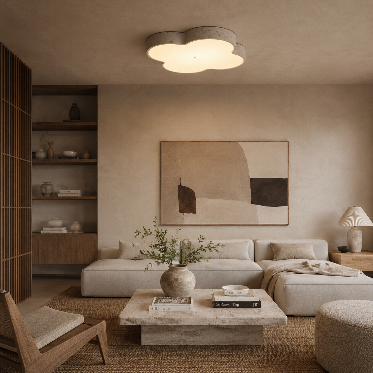 Lyra Stone Cloud Ceiling Lamp