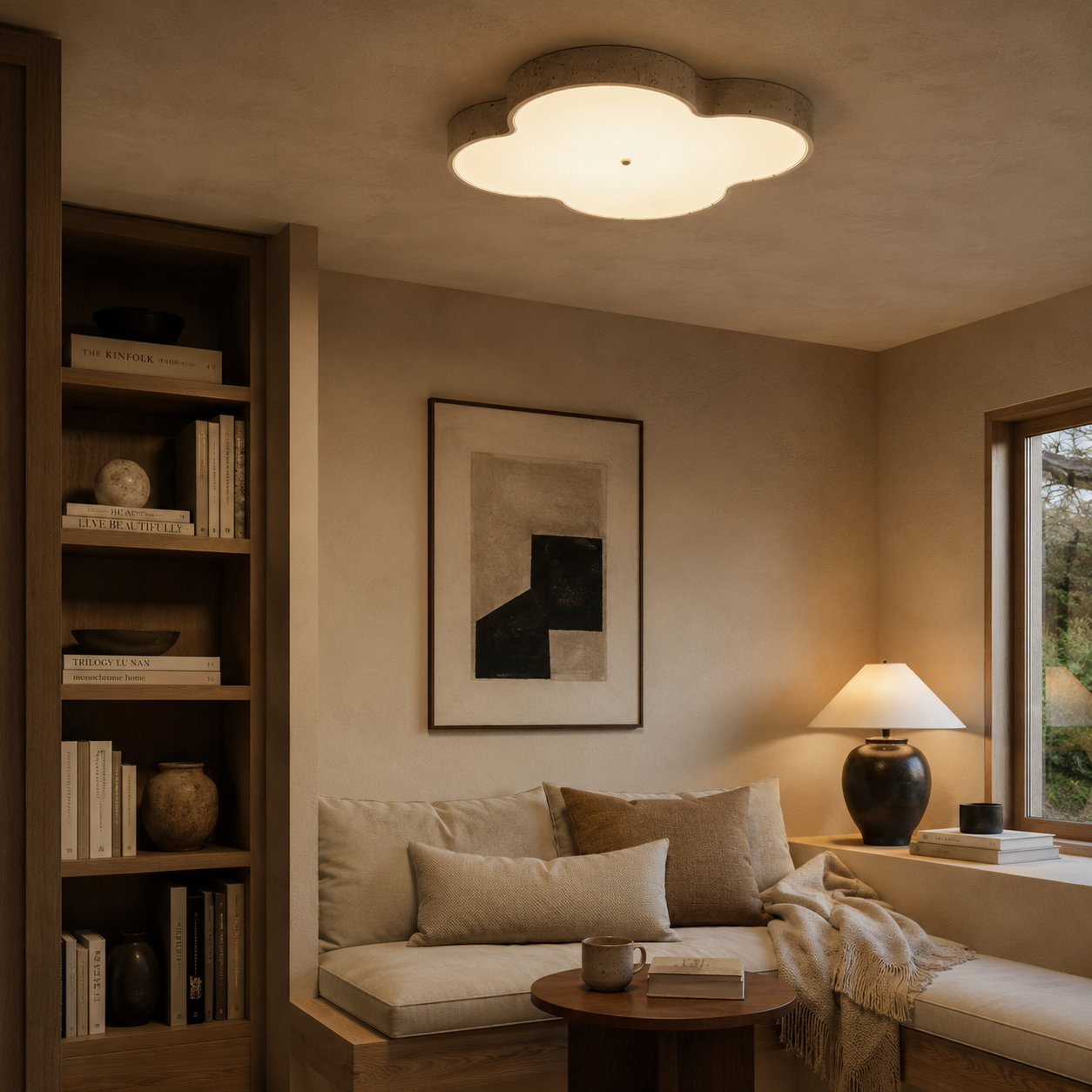 Lyra Stone Cloud Ceiling Lamp
