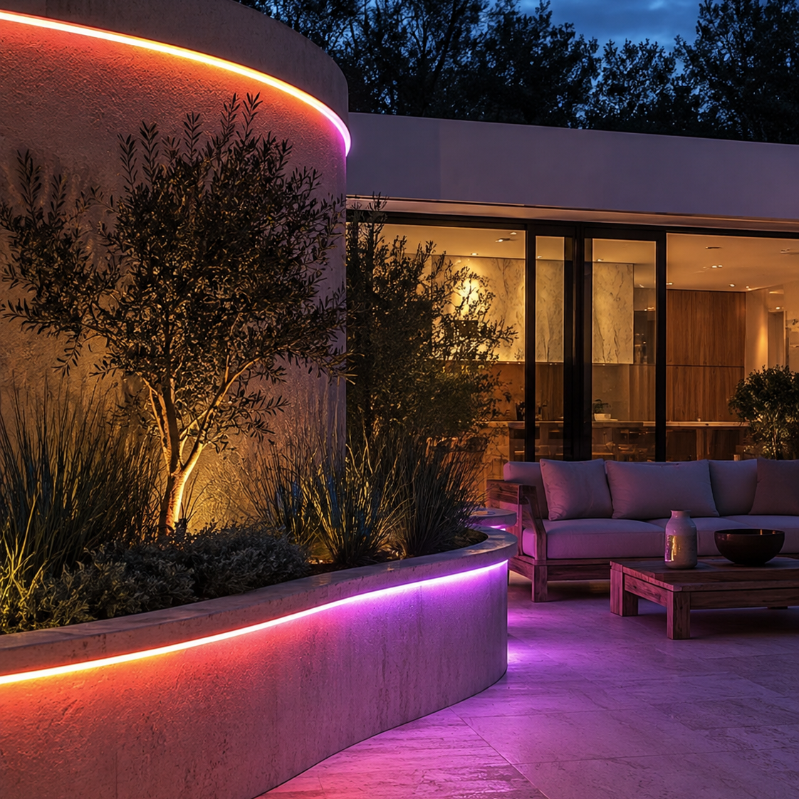 Sola High-Voltage RGB Waterproof LED String Light — Flexible Outdoor & Indoor Decorative Lighting