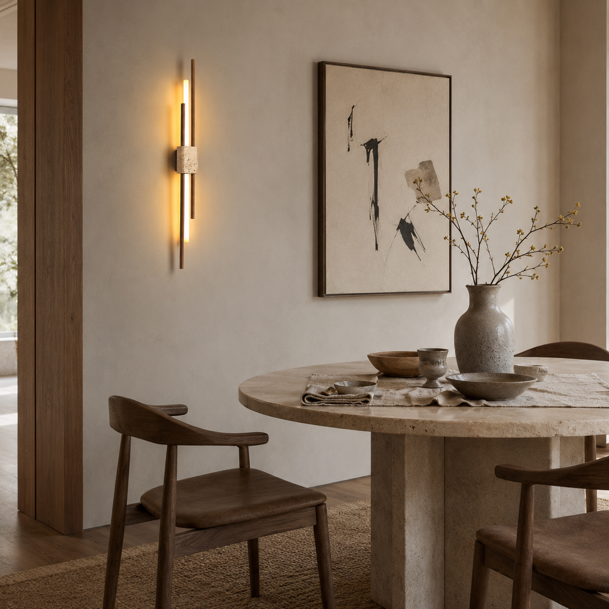Taeru Travertine Wall Light