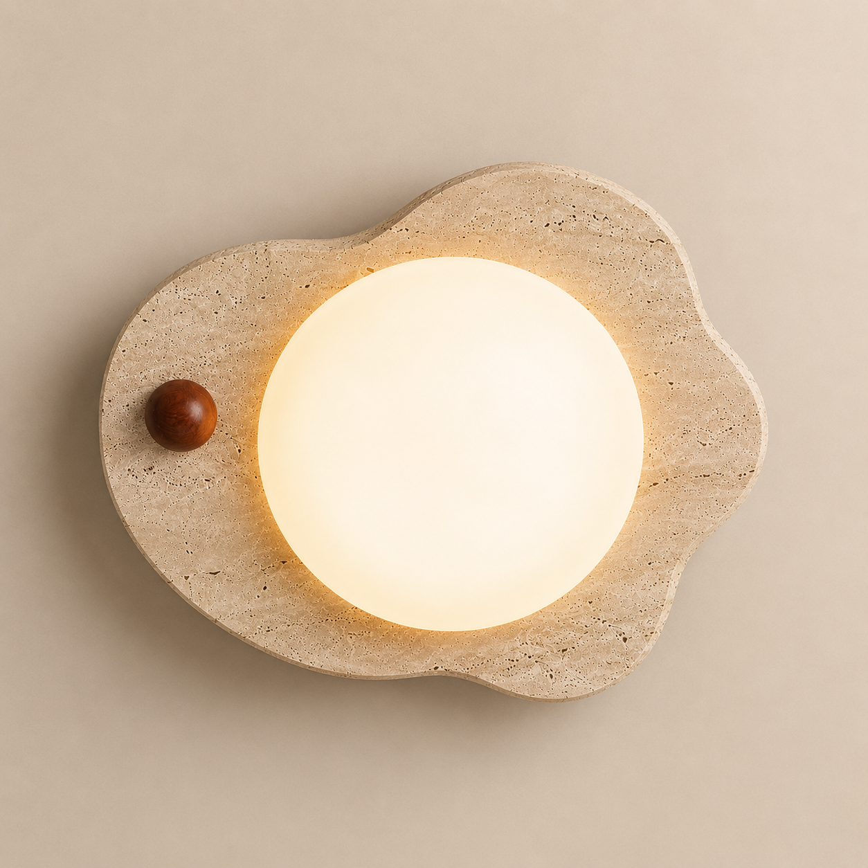 Elara Travertine Bloom Ceiling Light