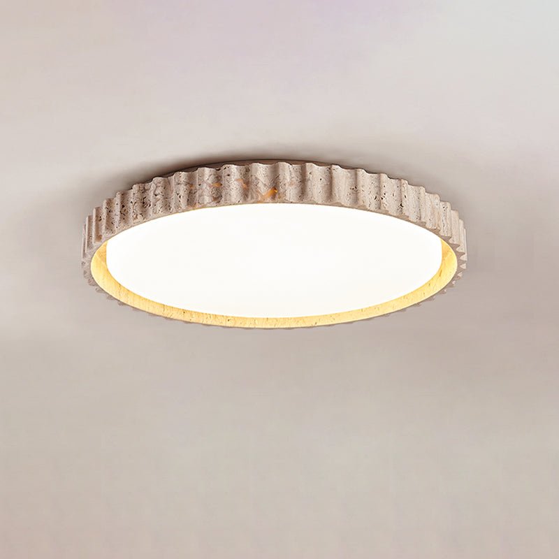 Mira Travertine Ring Ceiling Light