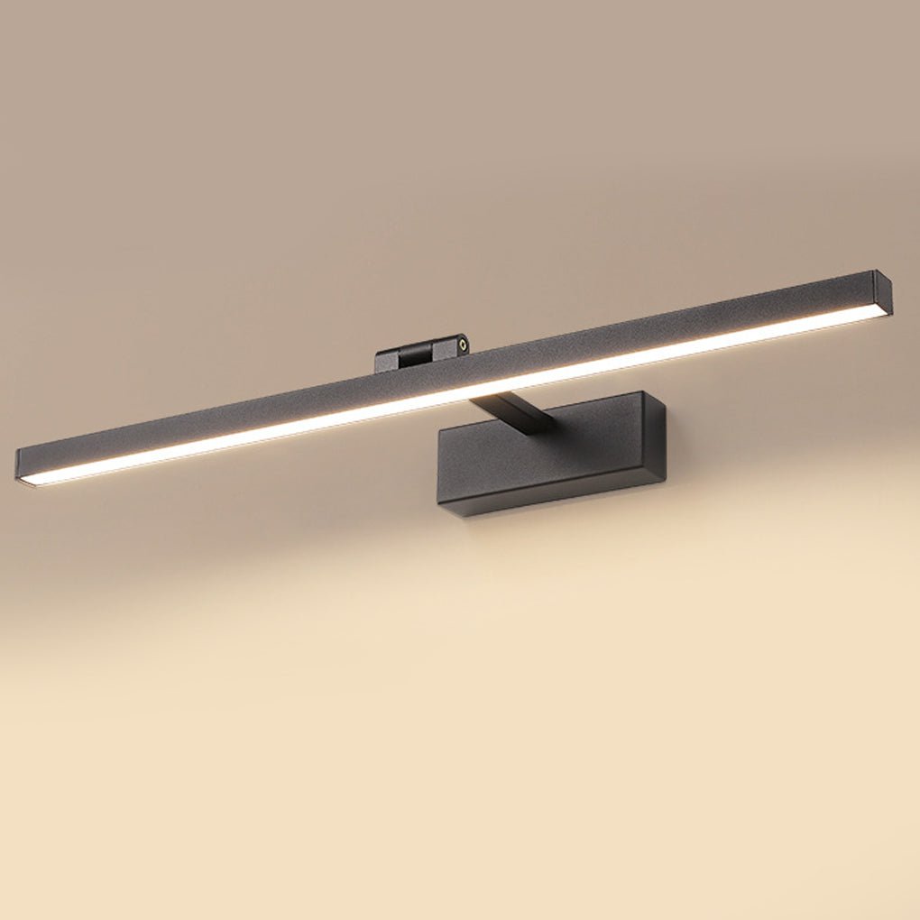 Viora vanity light with acrylic diffuser shade showing warm white LED illumination