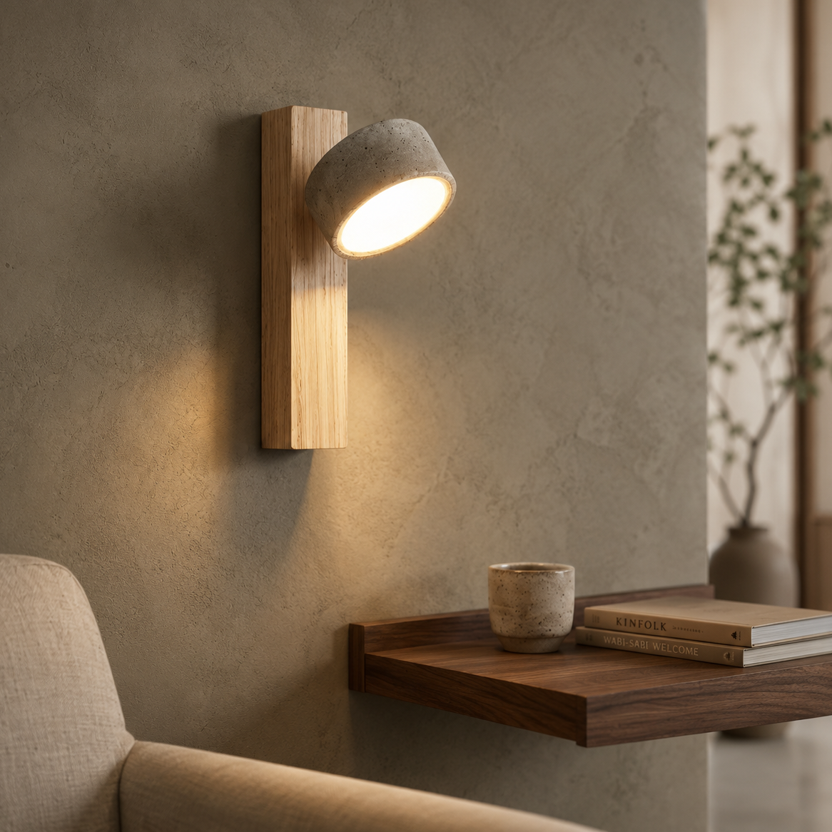 Aven Travertine Wall Light