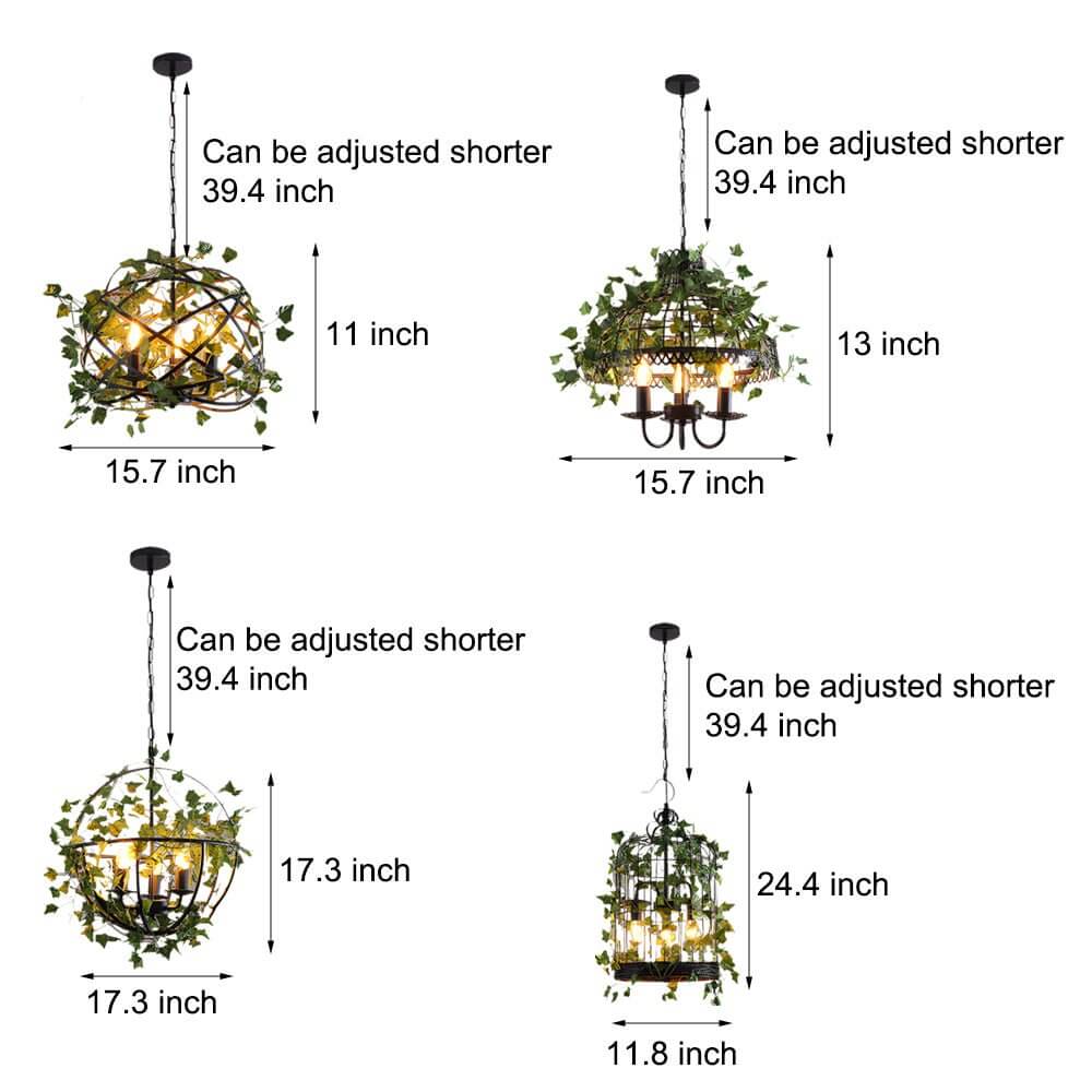 Aureon pendant light line drawing showing dimensions and installation guidelines