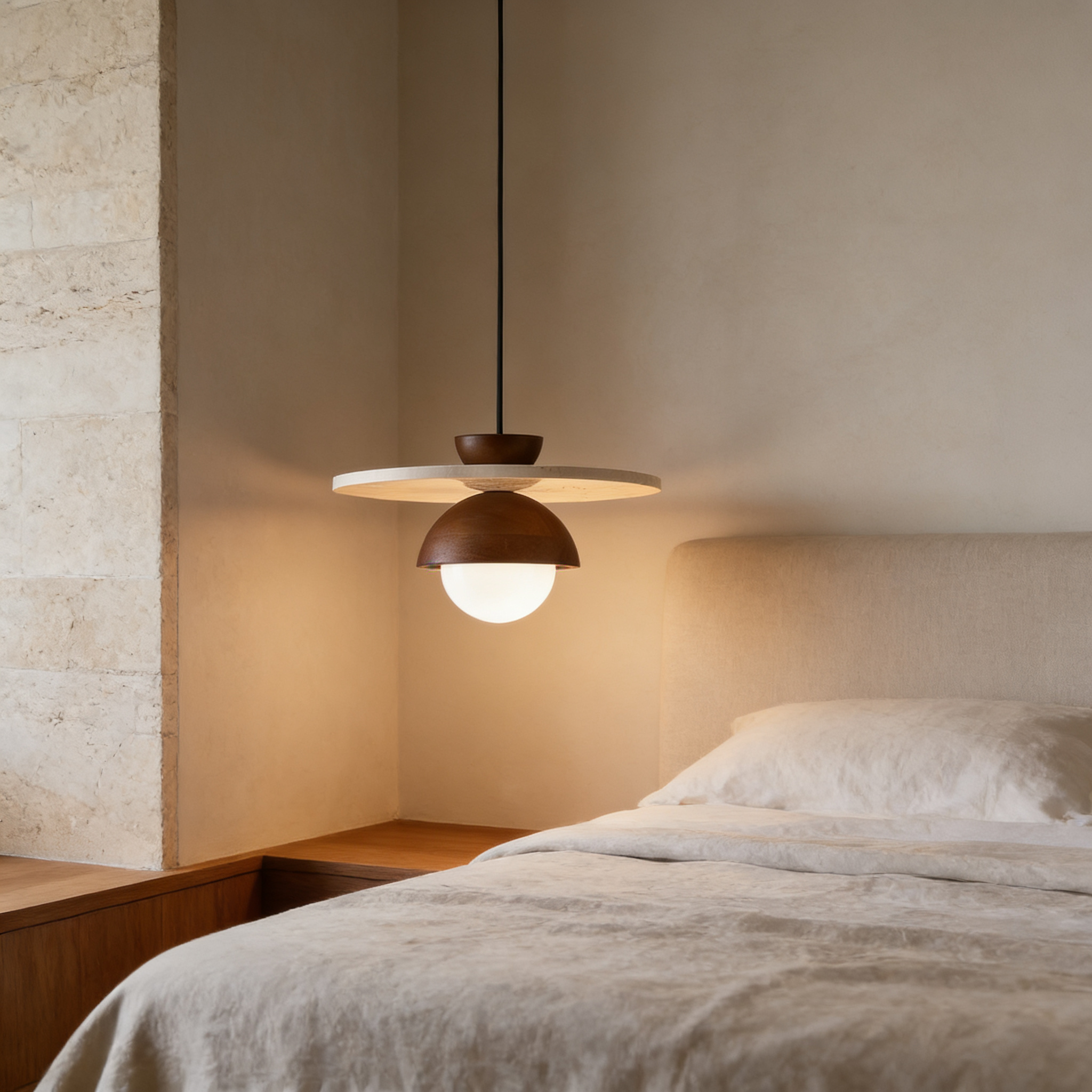 Arlo Travertine Pendant Light