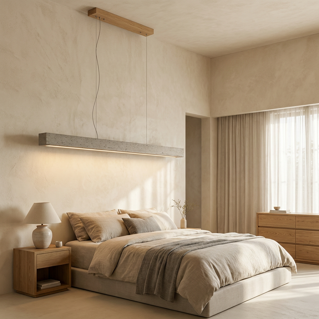 Nori Travertine Linear Pendant Light
