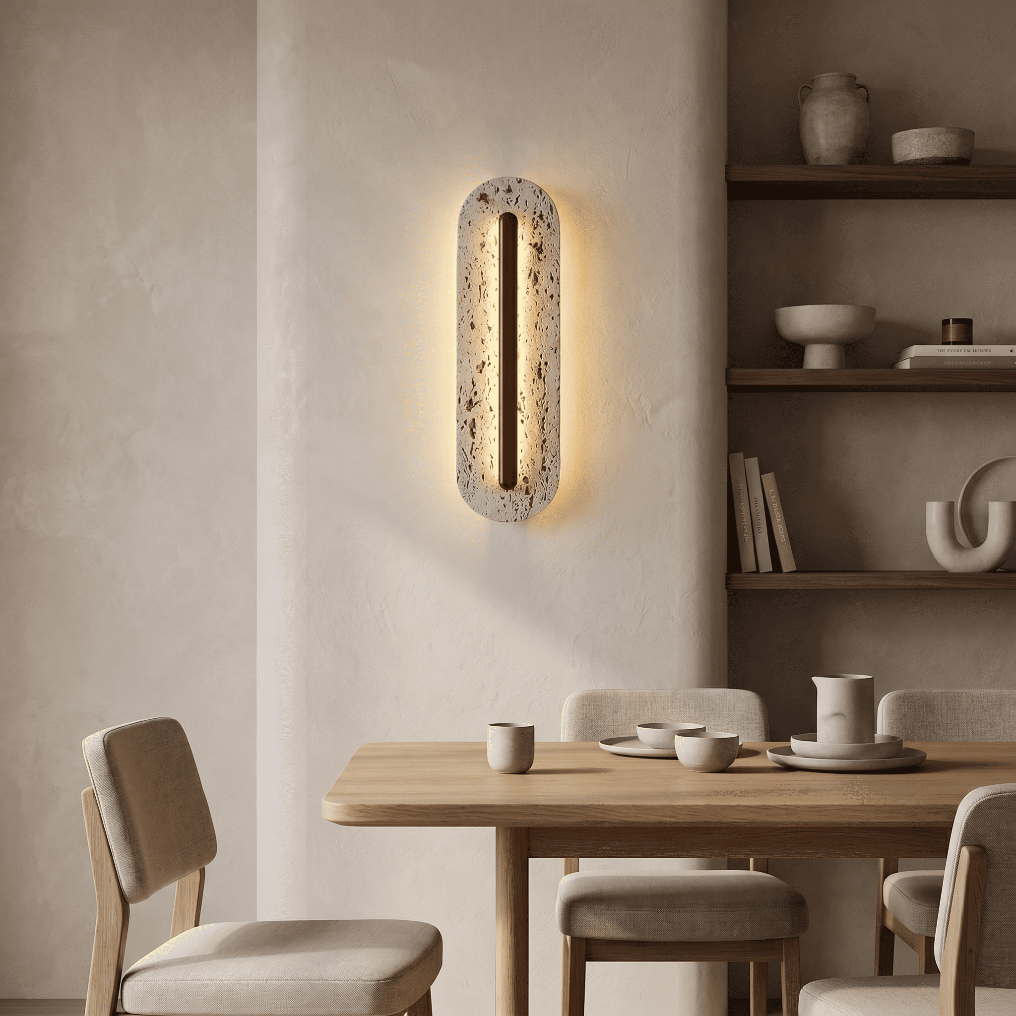 Neva Travertine Wall Light