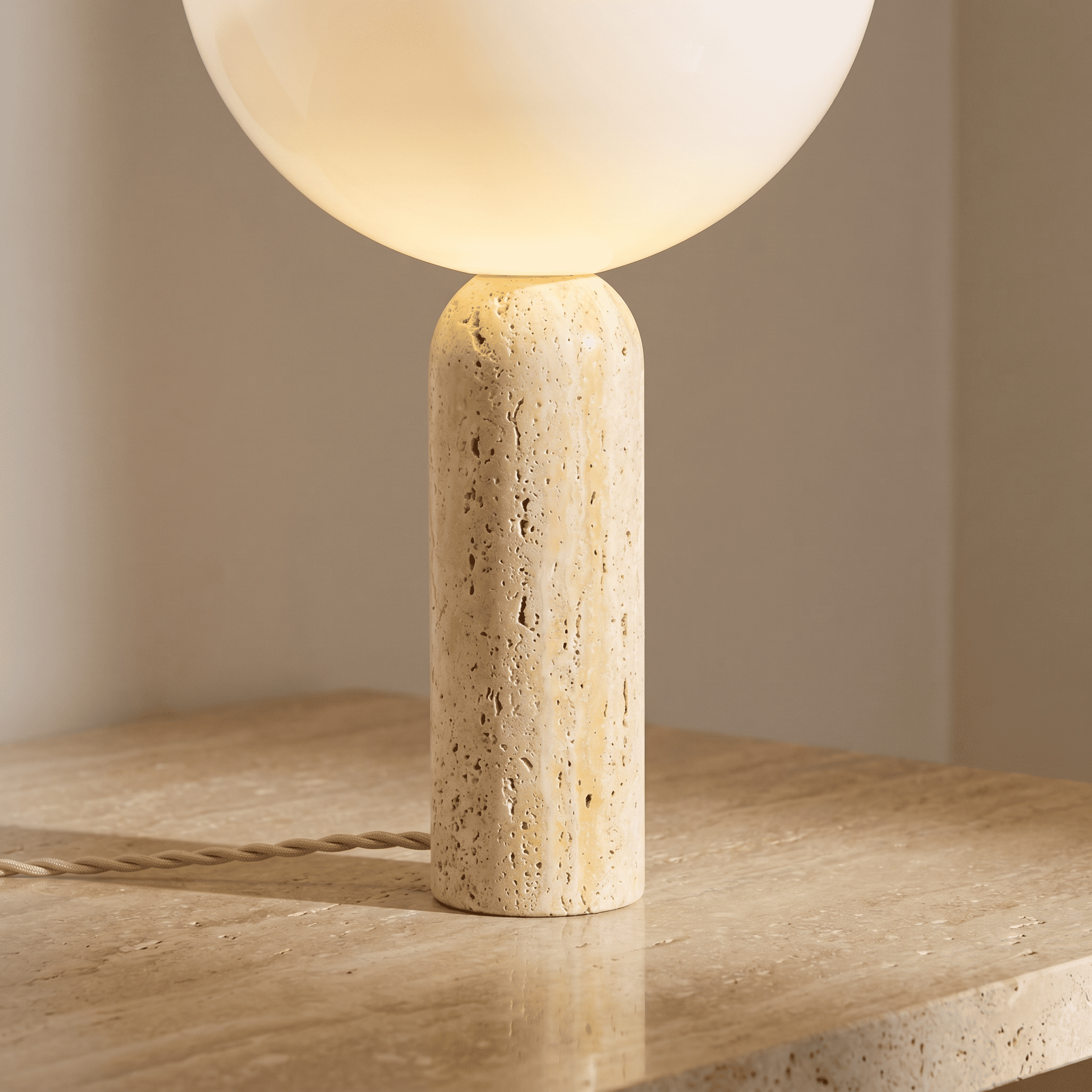 Maren Travertine Table Lamp