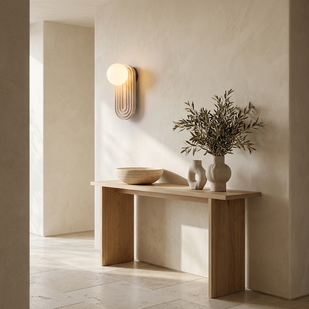 Yomi Travertine Wall Light