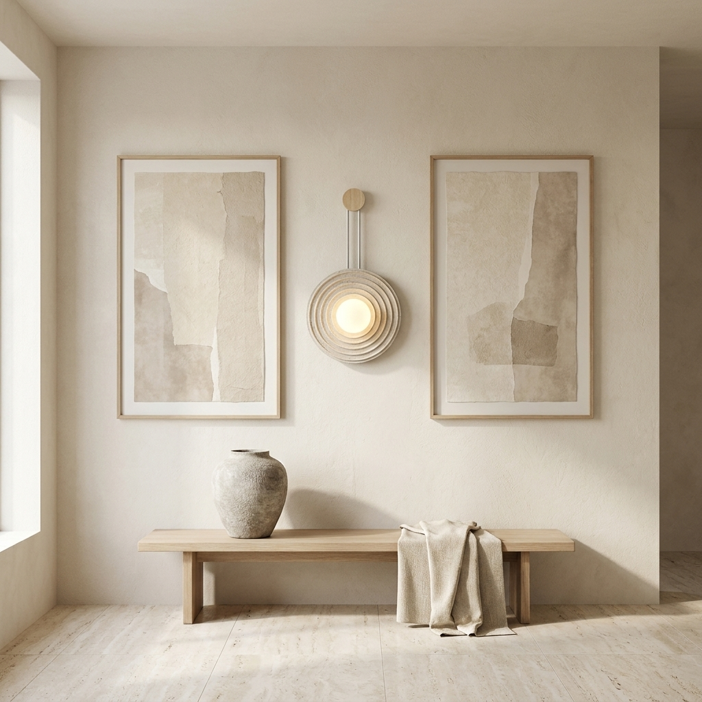 Rinko Travertine Wall Light