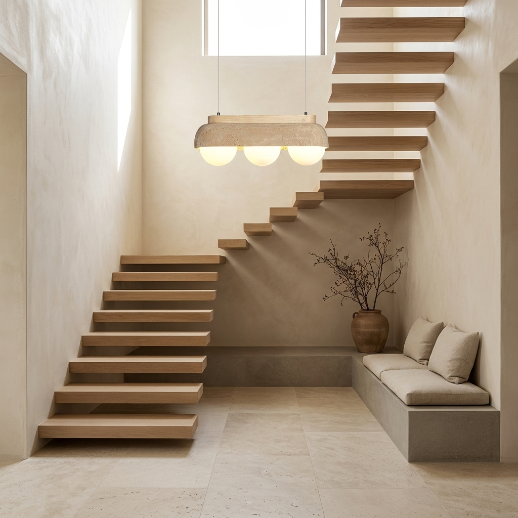 Emori Travertine Pendant Light