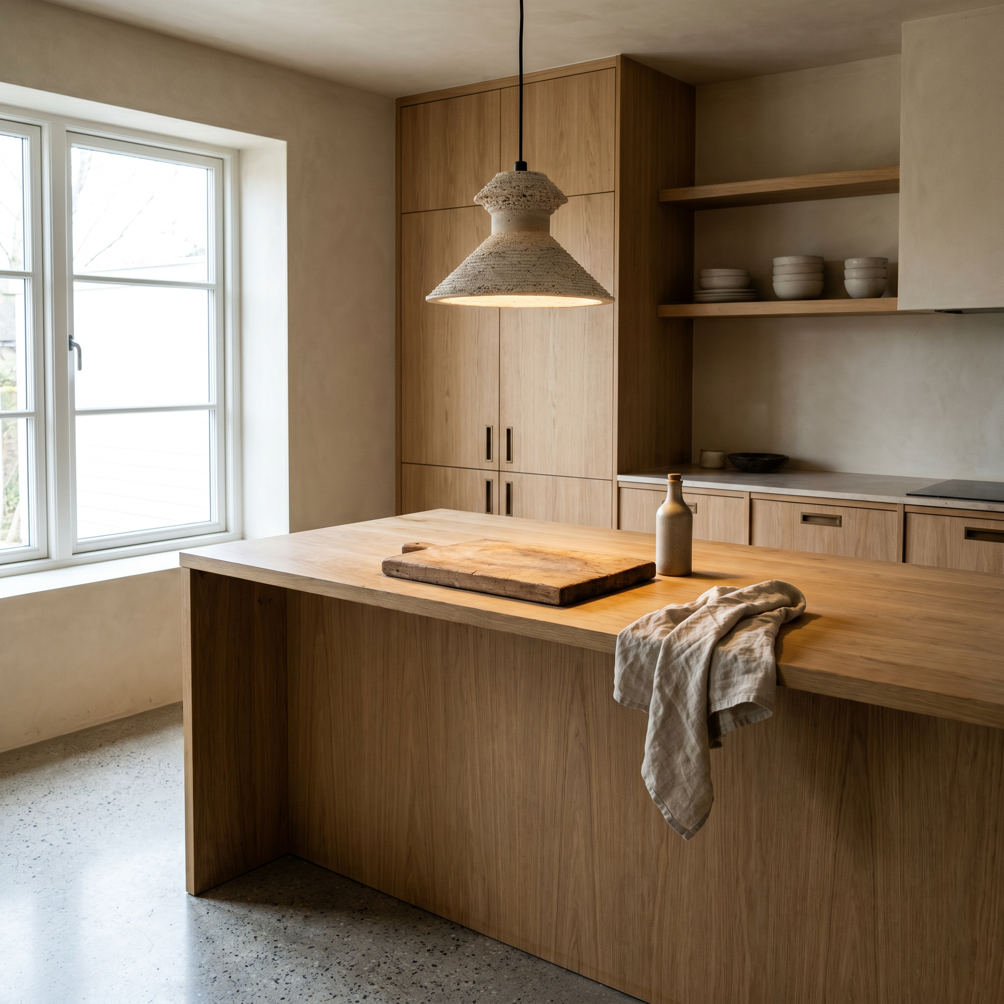 Naia Travertine Pendant Light