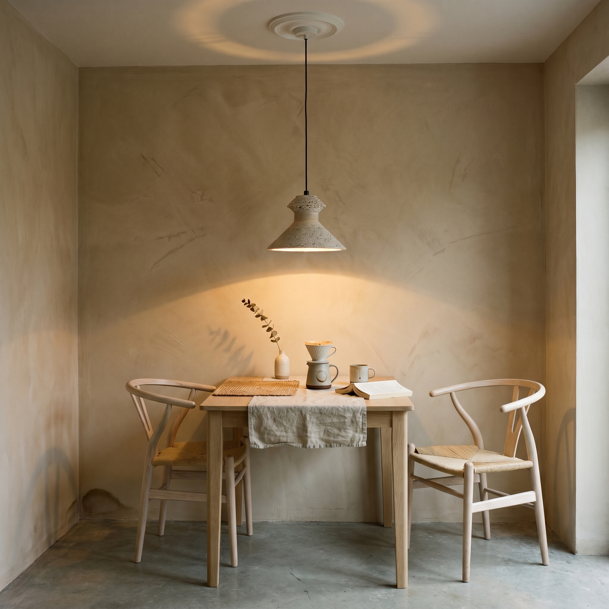 Naia Travertine Pendant Light