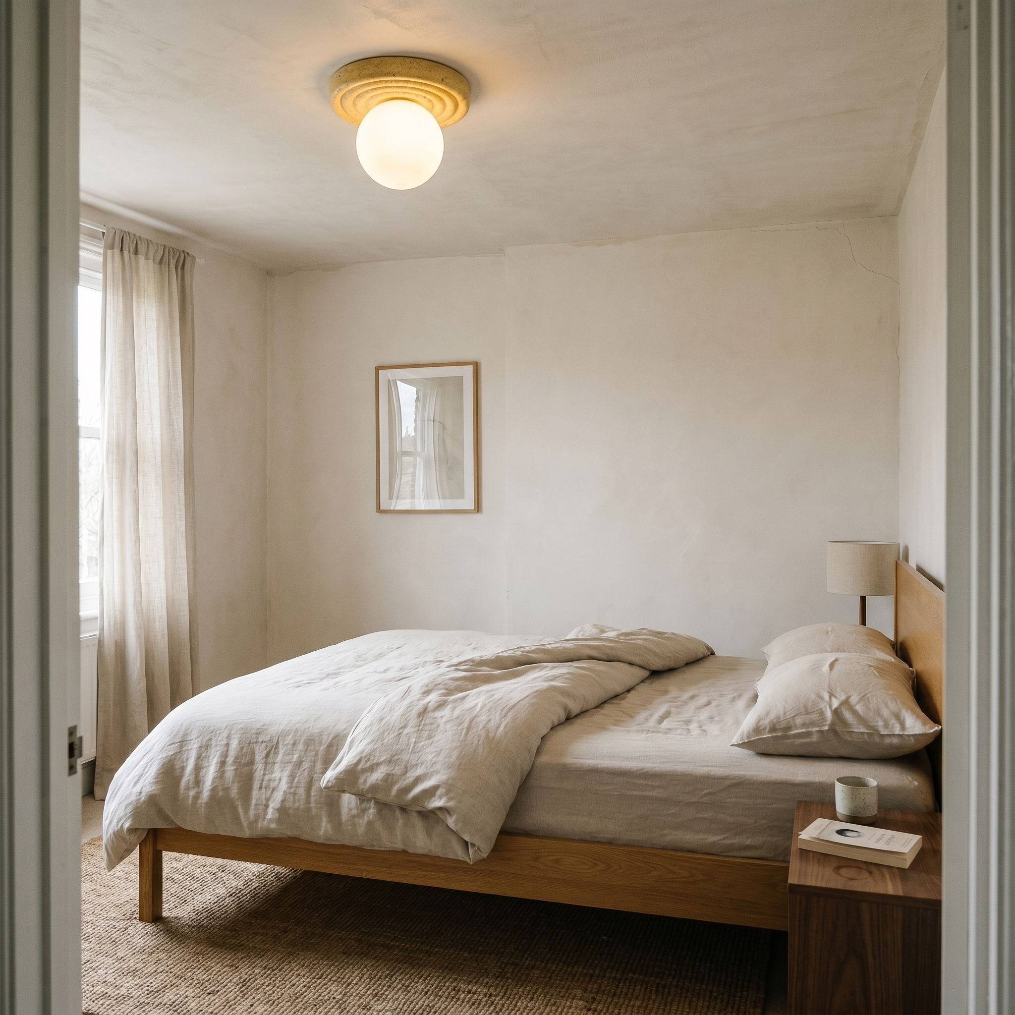Emika Travertine Ceiling Light