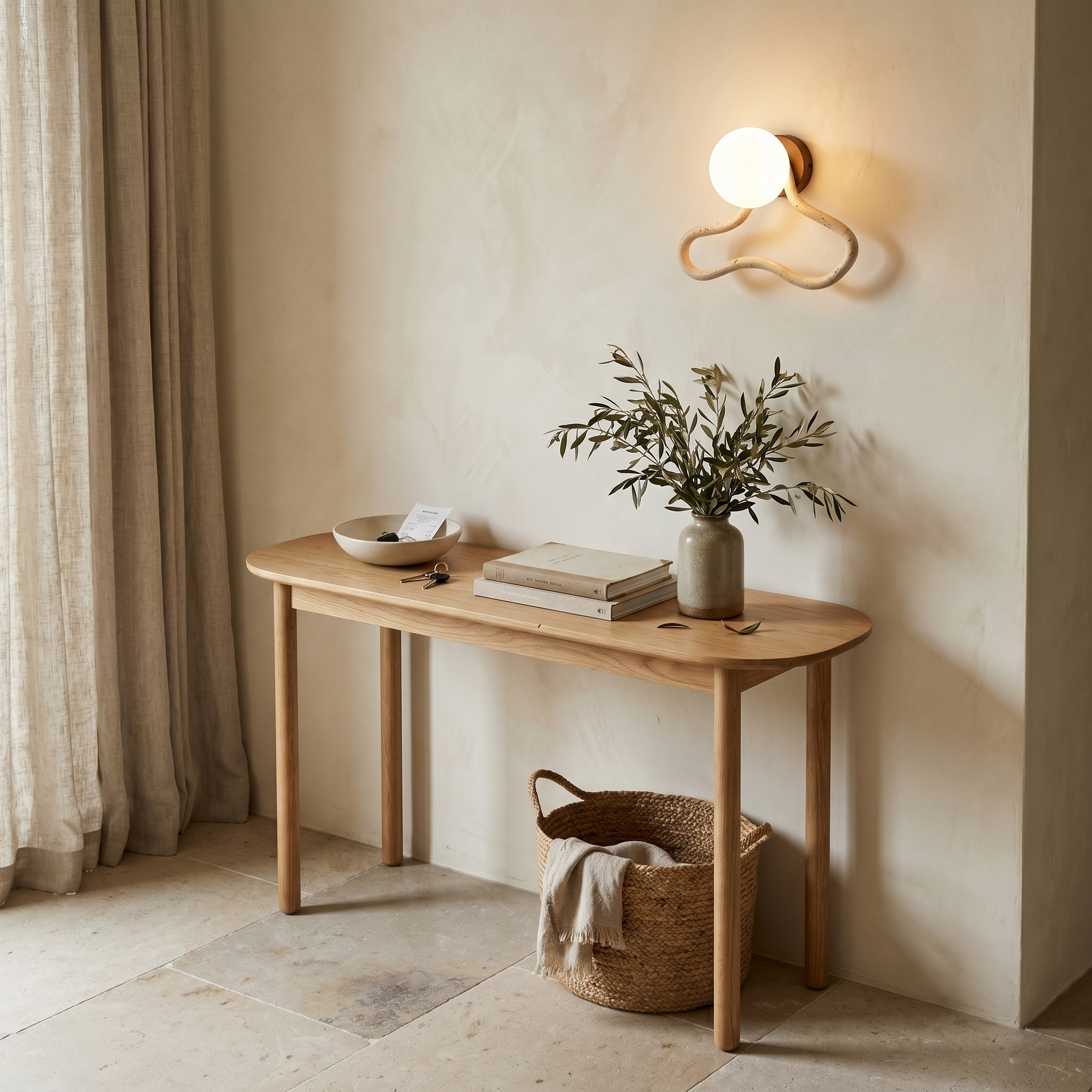 Toren Travertine Wall Light