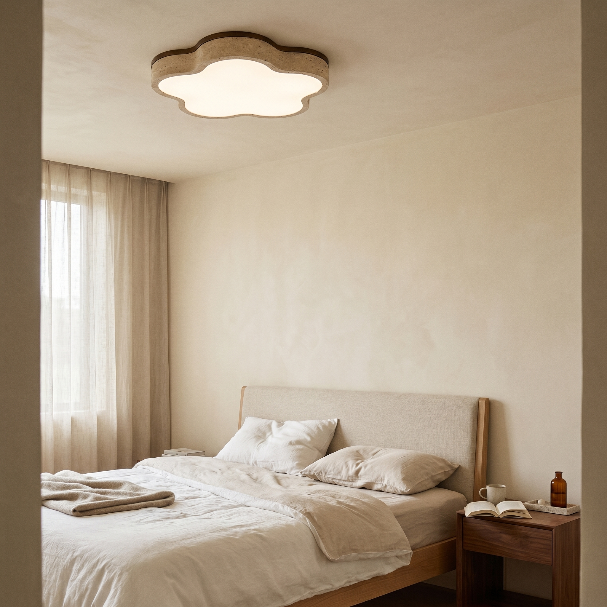 Nuwa Travertine Ceiling Light