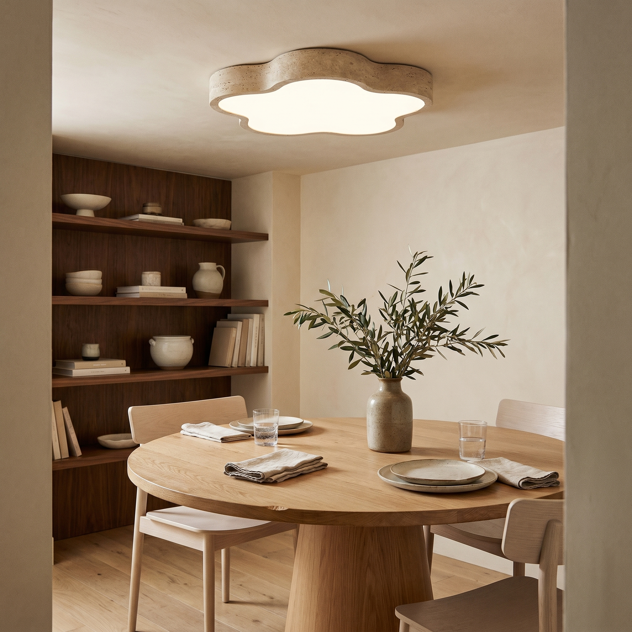 Nuwa Travertine Ceiling Light