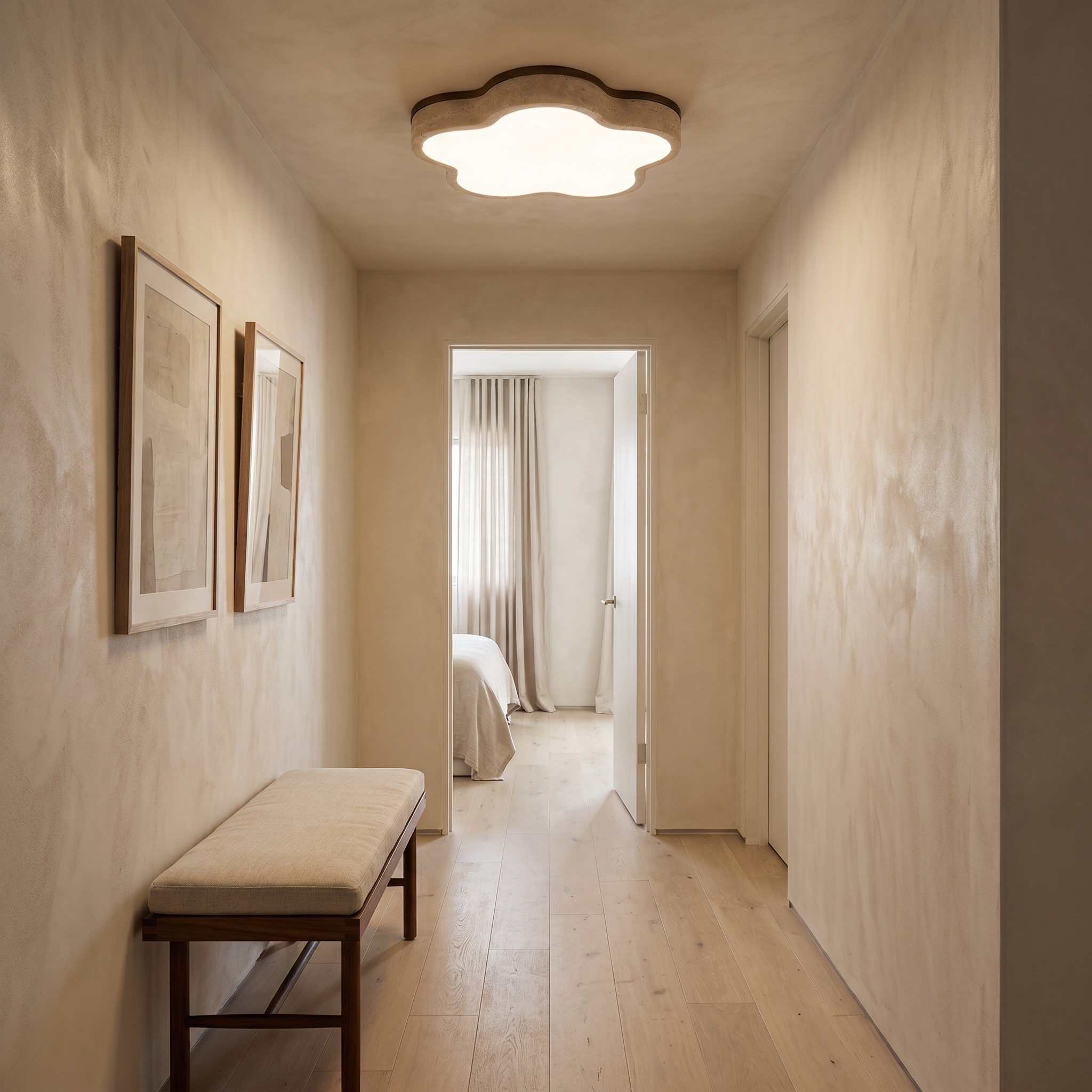 Nuwa Travertine Ceiling Light