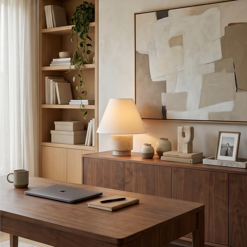 Kione Travertine Table Lamp