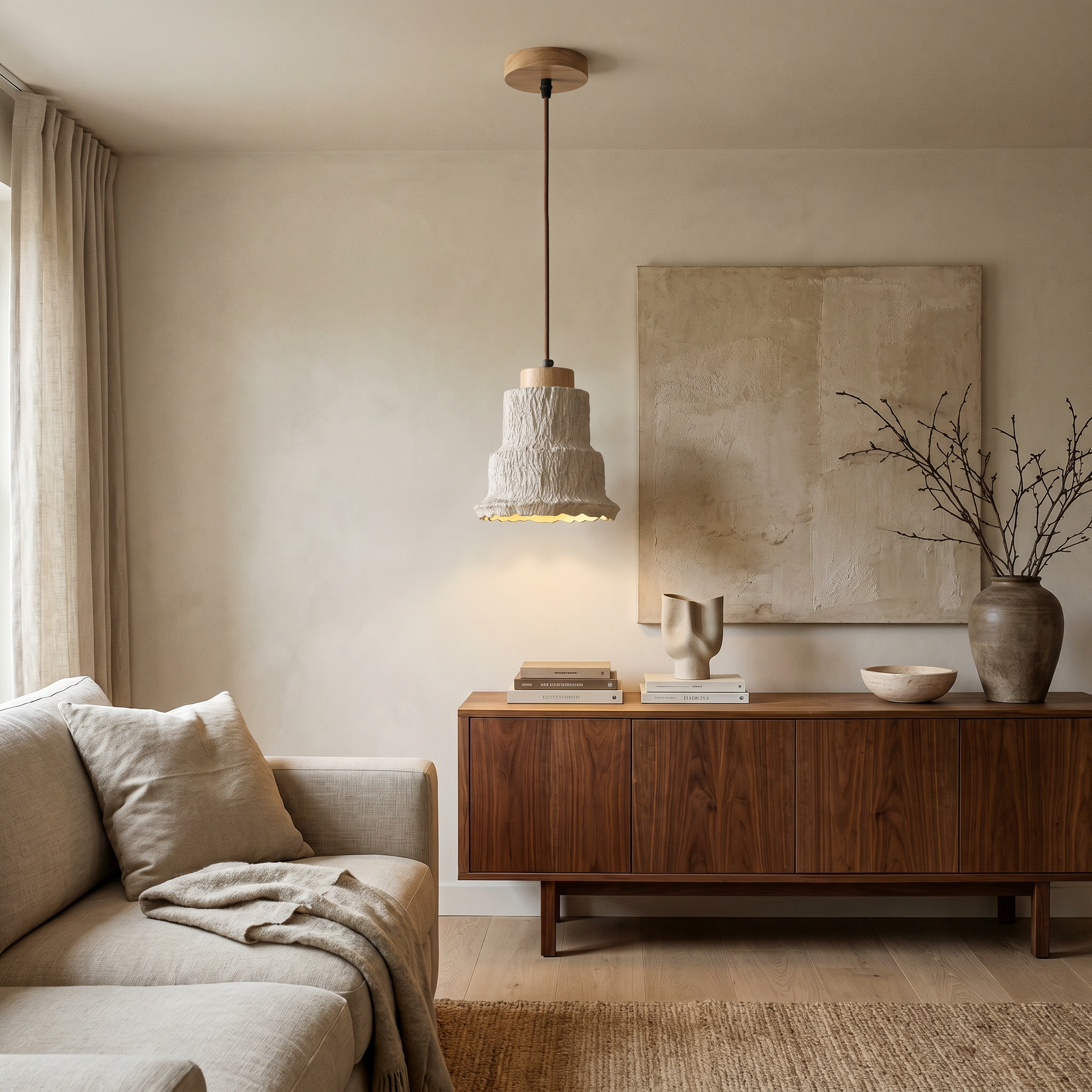Toma Travertine Pendant Light