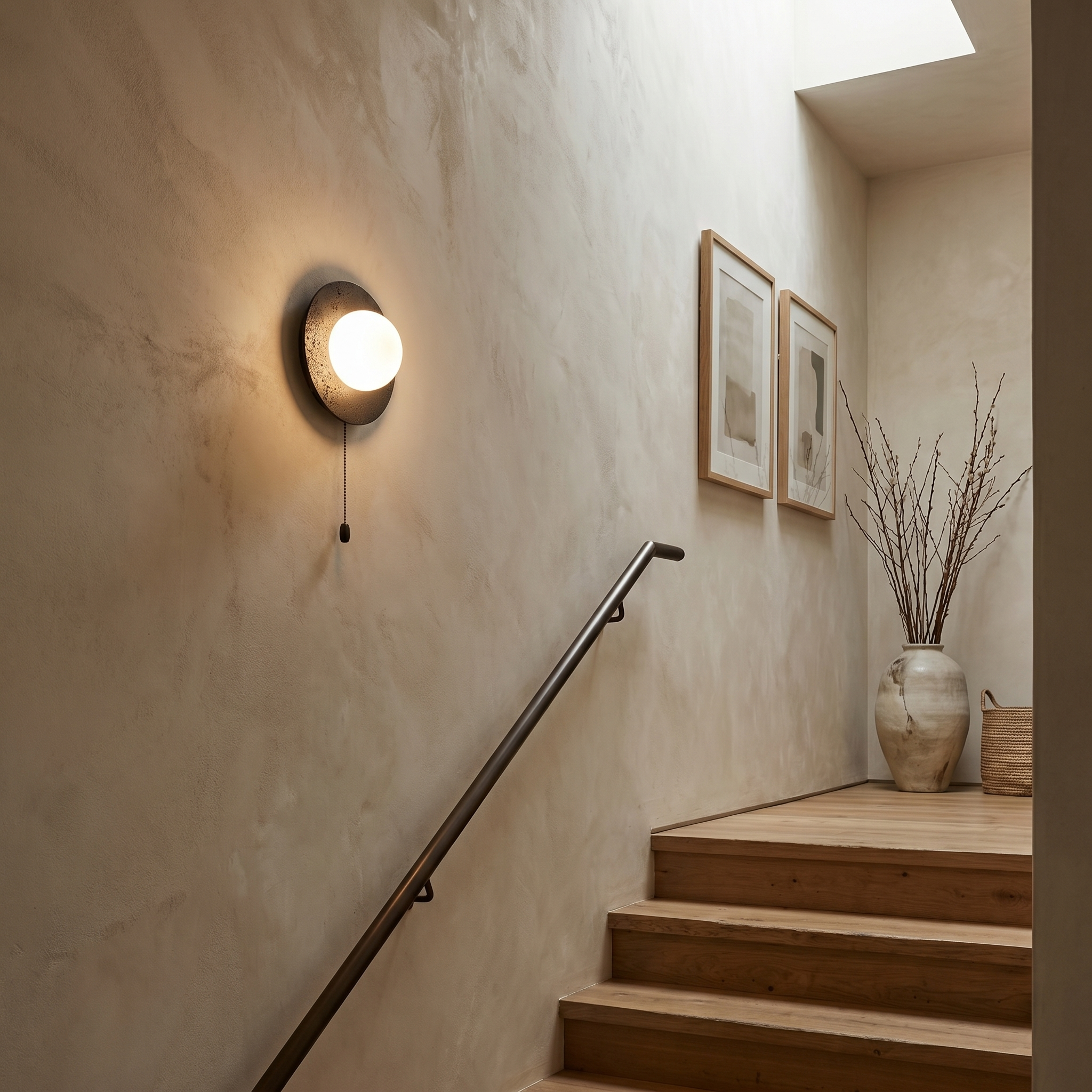 Wabi Stone Backlit Wall Sconce