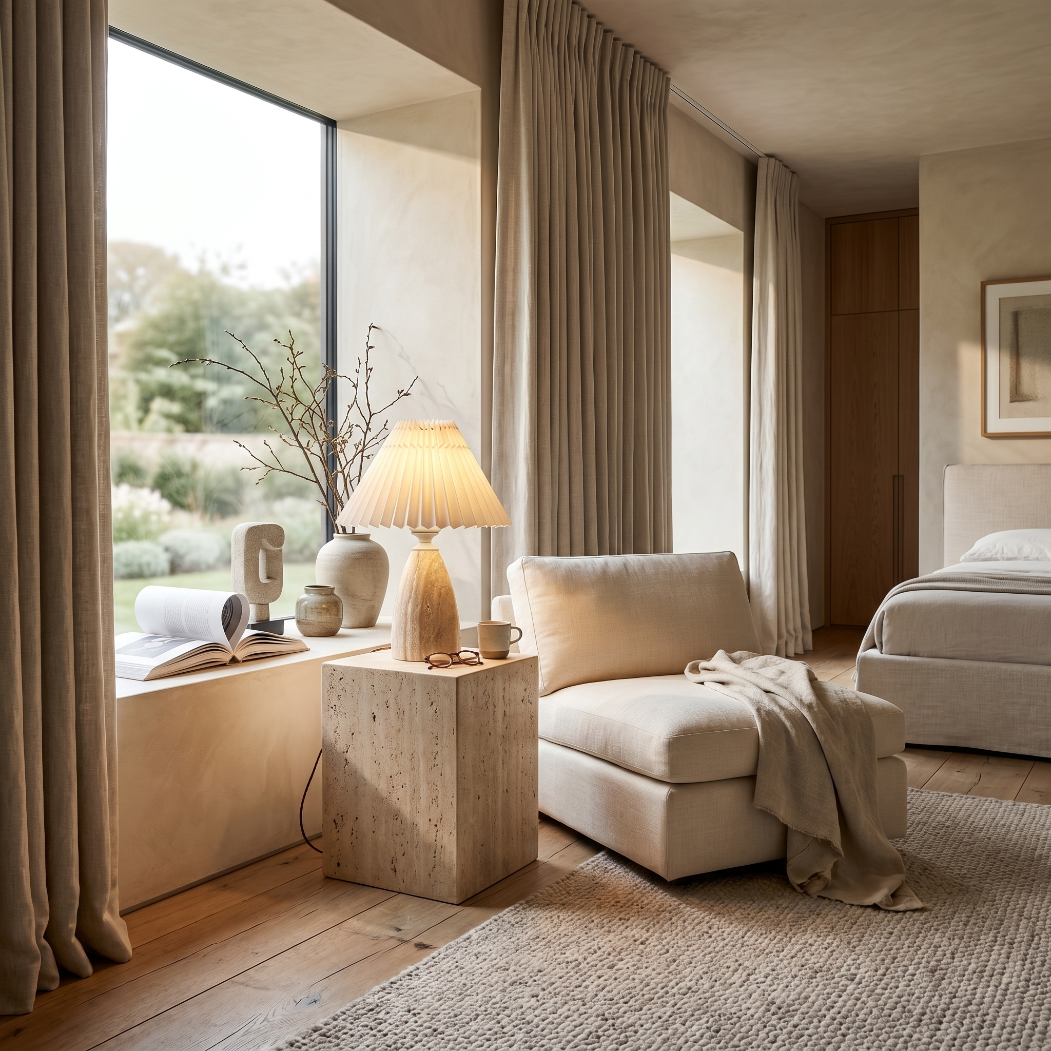 Sevi Travertine Table Lamp
