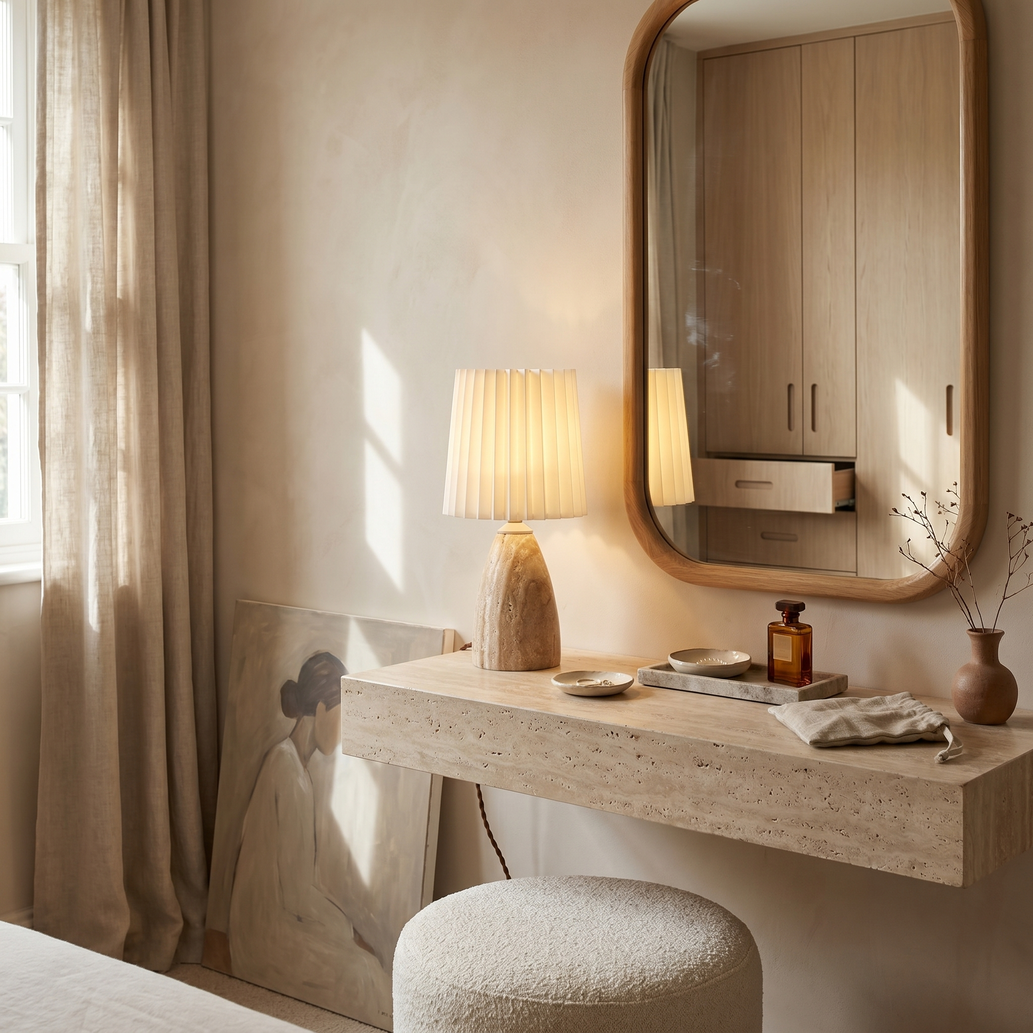 Sevi Travertine Table Lamp