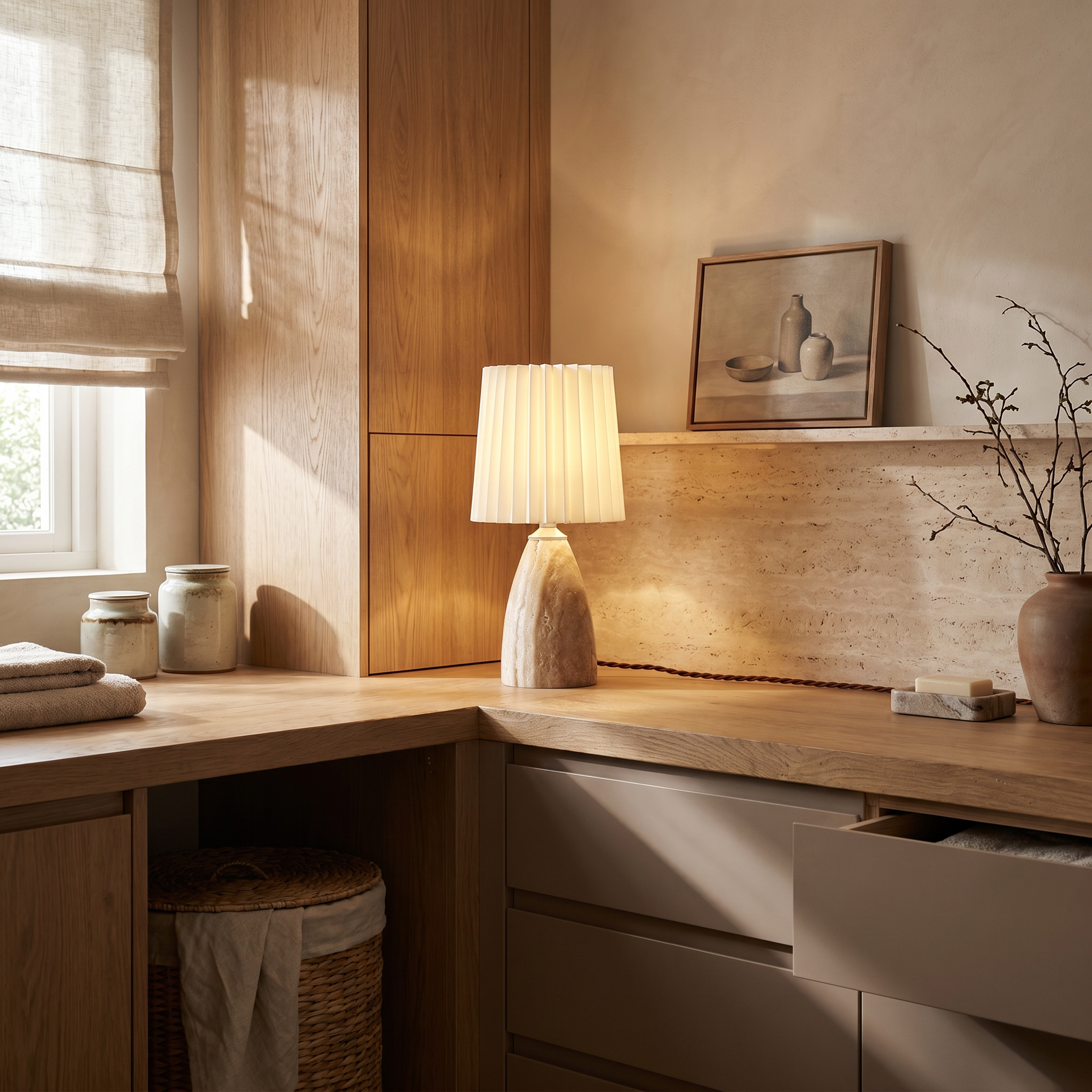 Sevi Travertine Table Lamp
