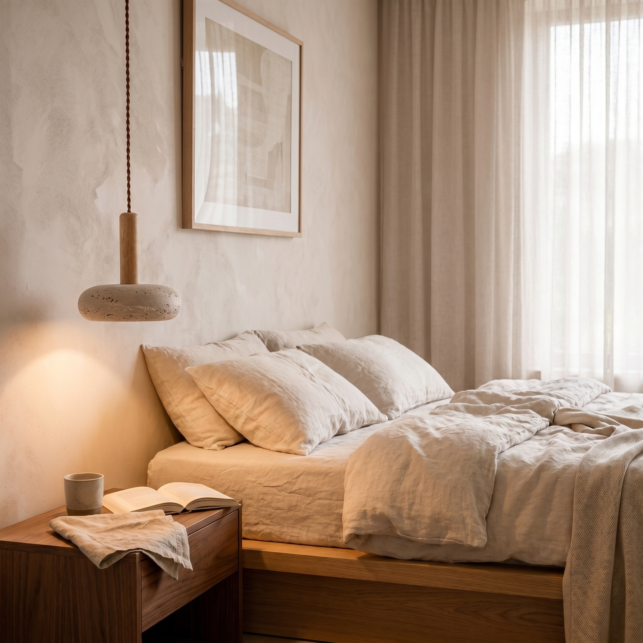 Orva Travertine Pendant Light