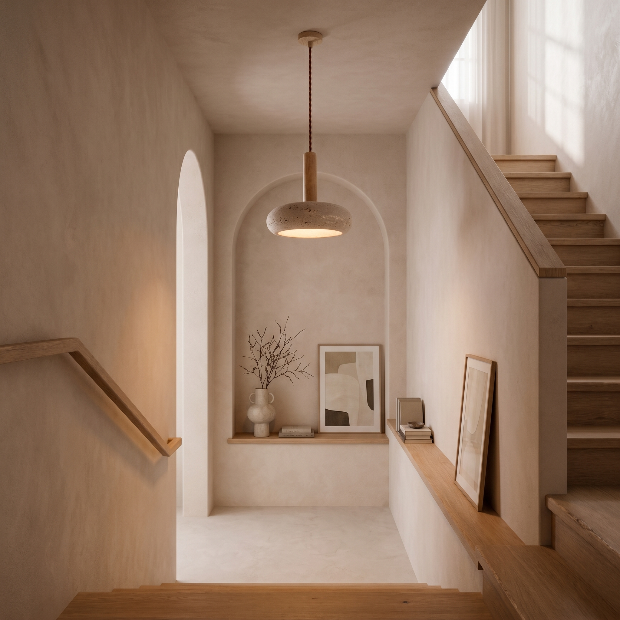 Orva Travertine Pendant Light