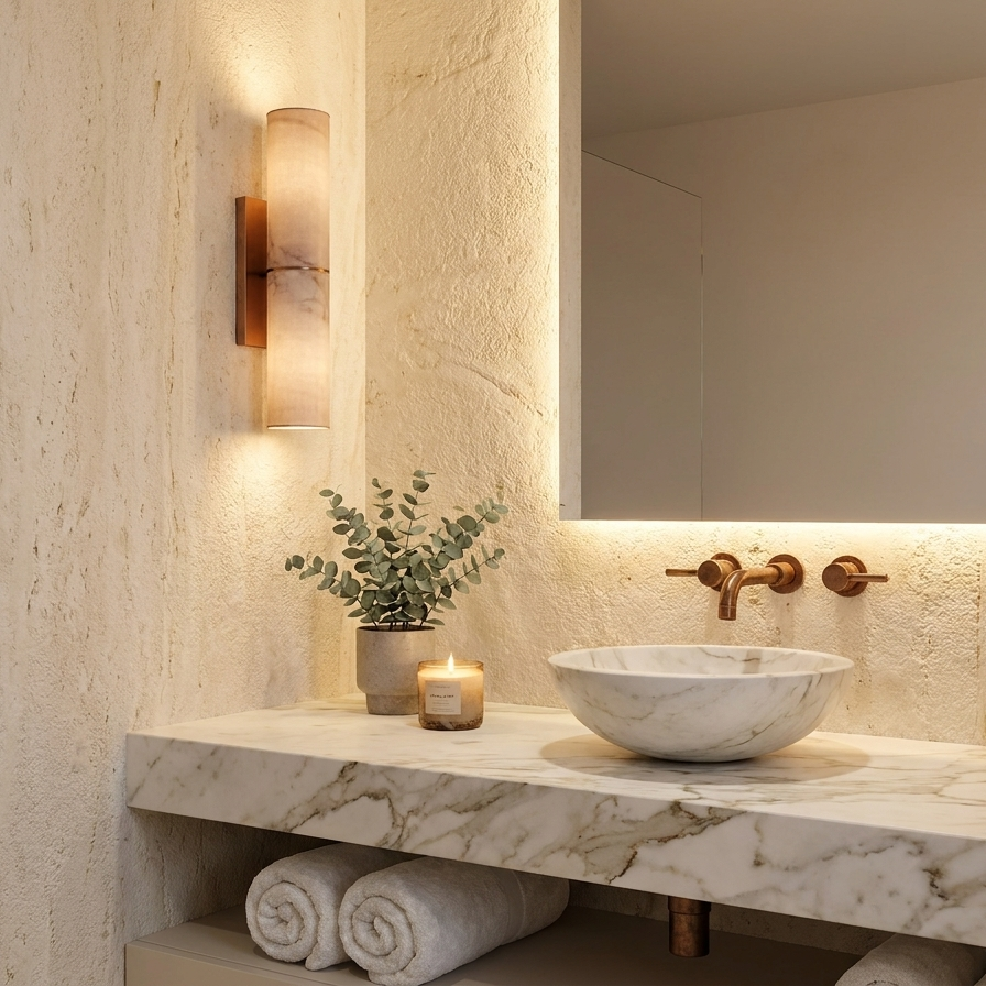 Niva Marble Cylinder Copper lifestyle scene 2