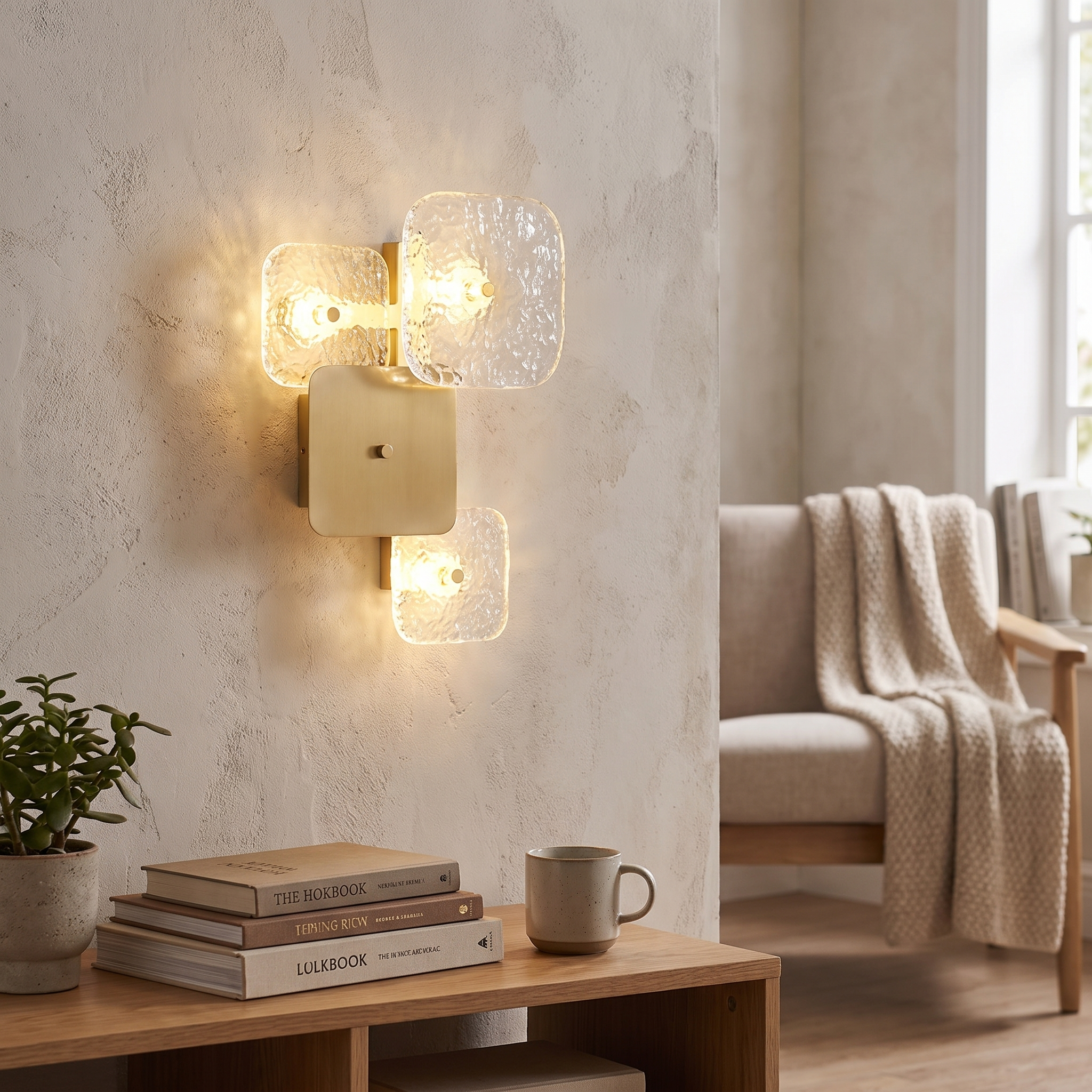 Rounded Square Sconce lifestyle