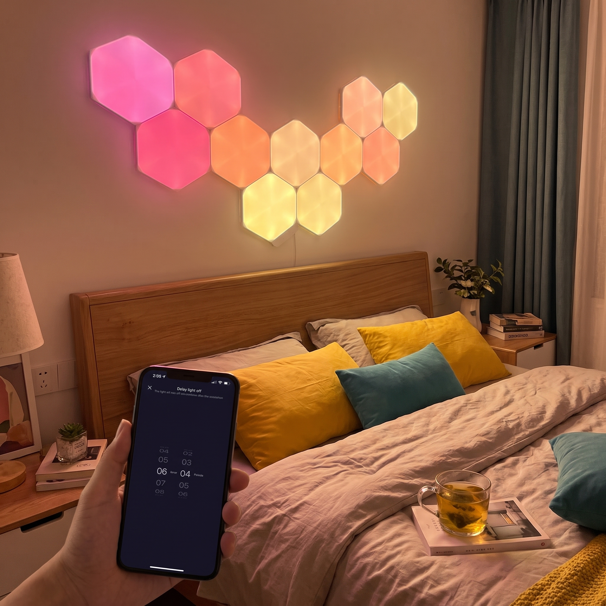 Hexagon RGBIC LED lifestyle