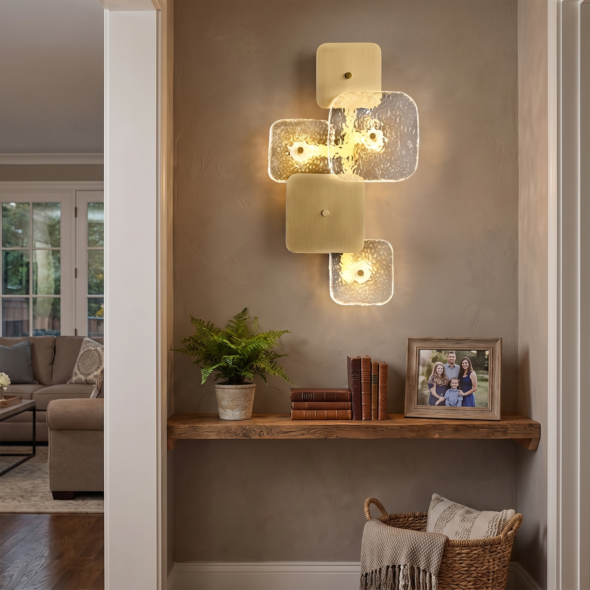 Rounded Square Sconce lifestyle