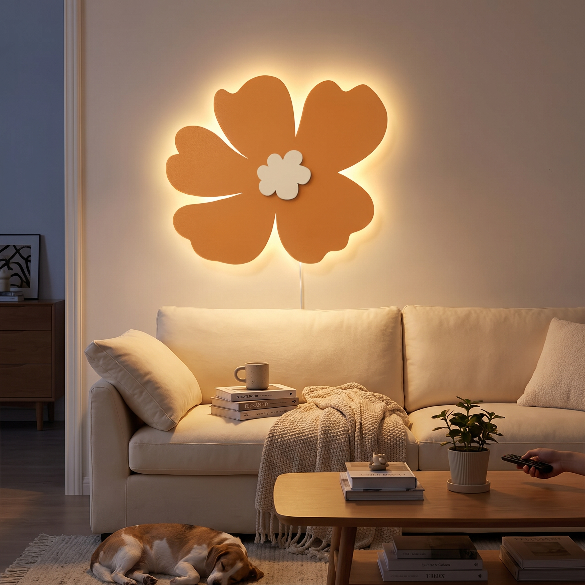 Floral Relief LED lifestyle