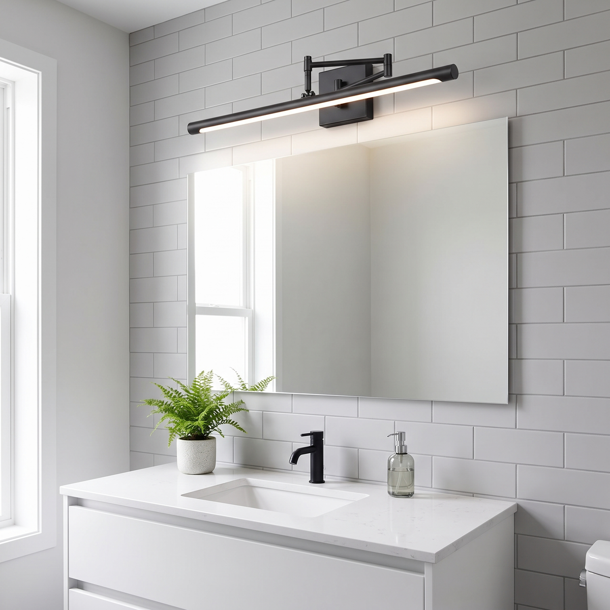 P8 black modern mirror lifestyle
