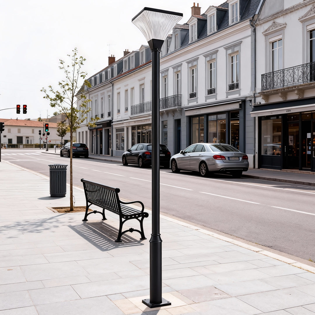 Lorien Striped Square Solar Garden & Street Light