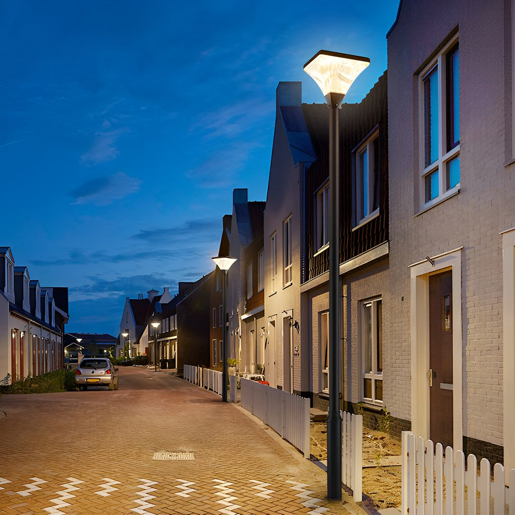 Lorien Striped Square Solar Garden & Street Light