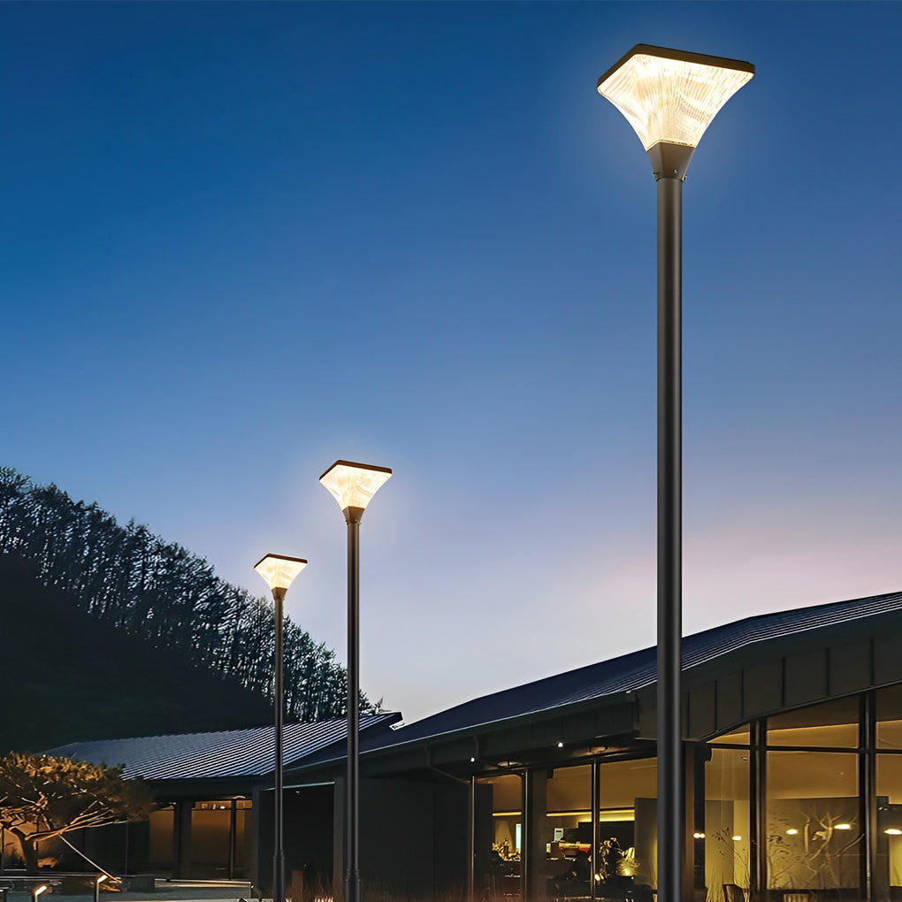 Lorien Striped Square Solar Garden & Street Light